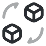 Convert 3d Cube SVG Icon